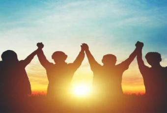 uplift communities hands raised